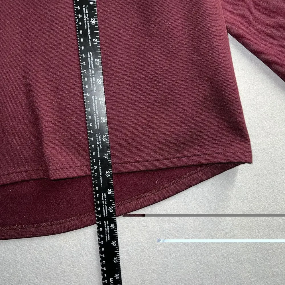 Adidas‎ Men's Long Sleeve Sun Warriors Baseball Jersey Burgundy XL